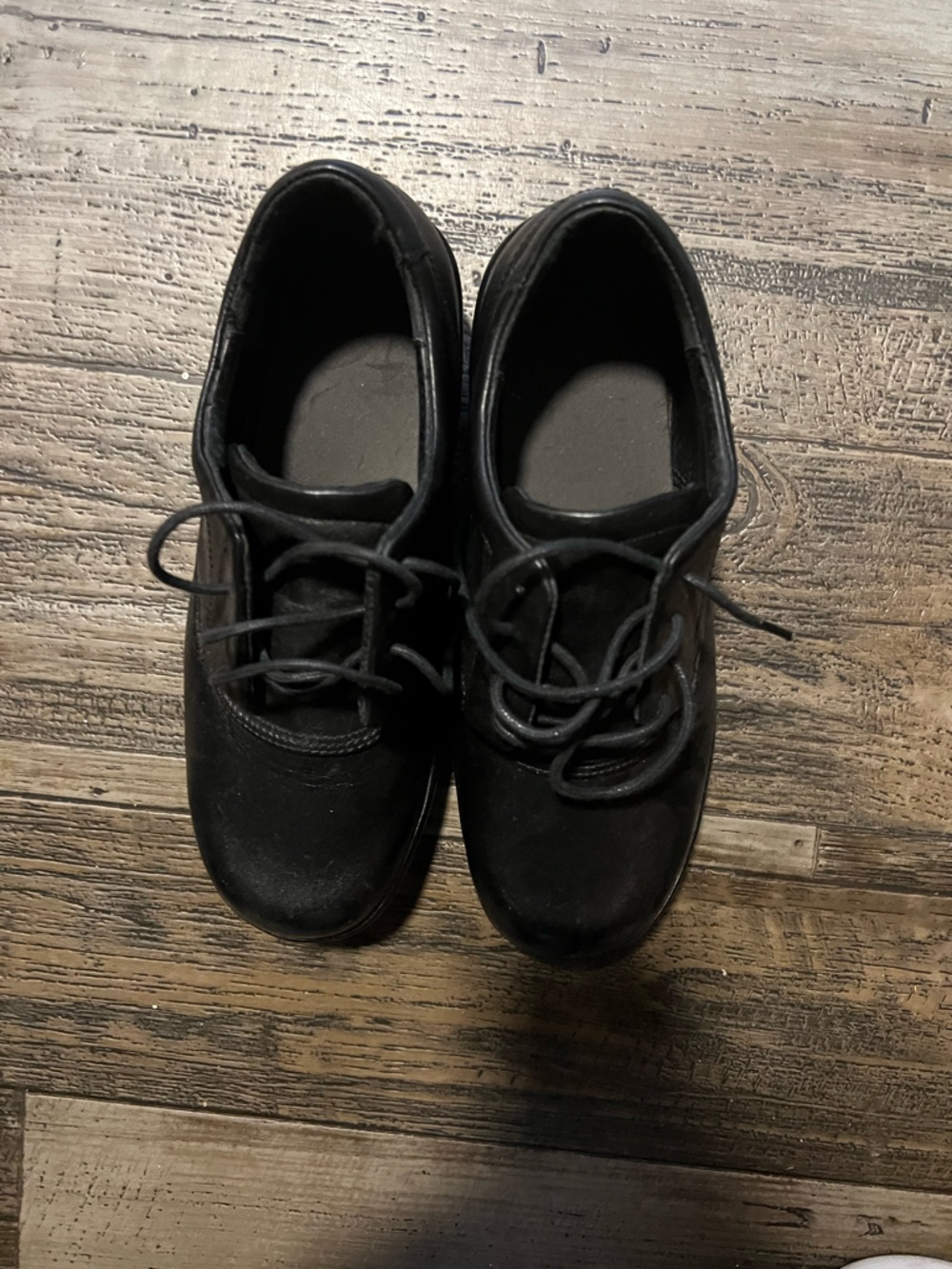 Apex Black Lace-Up Derby Shoes